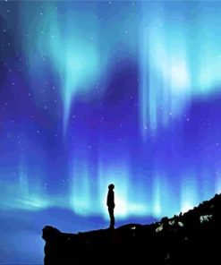 Aurora Spiritual Awakening Silhouette Paint By Number