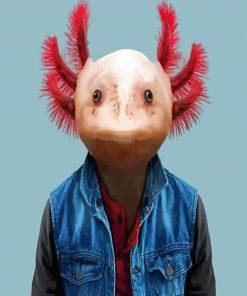 Axolotl Man Paint By Number