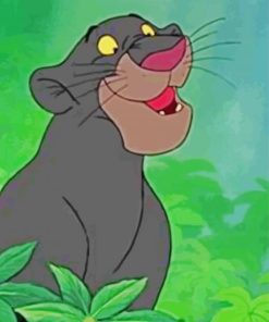 Bagheera Mowgli Paint By Numbers