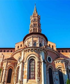 Basilique Saint Sernin De Toulouse France Paint By Number