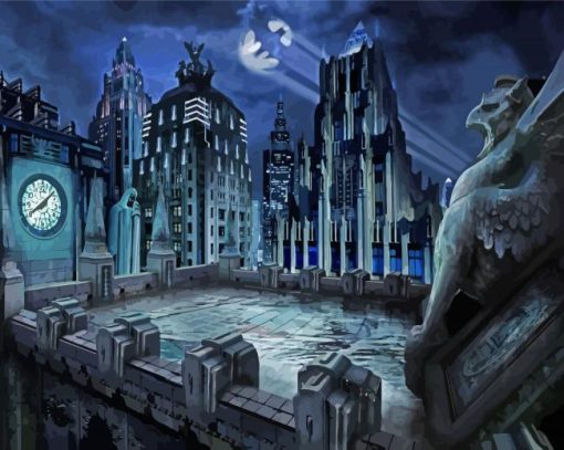 Batman Gotham City Paint By Number