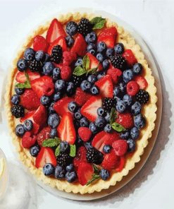 Berries Tart paint by numbers