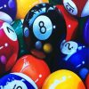 Billiard Game Balls paint by numbers