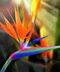 Bird Of Paradise Plant Paint By Number