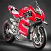 Black And Red Ducati Racing Motorcycle Paint By Number