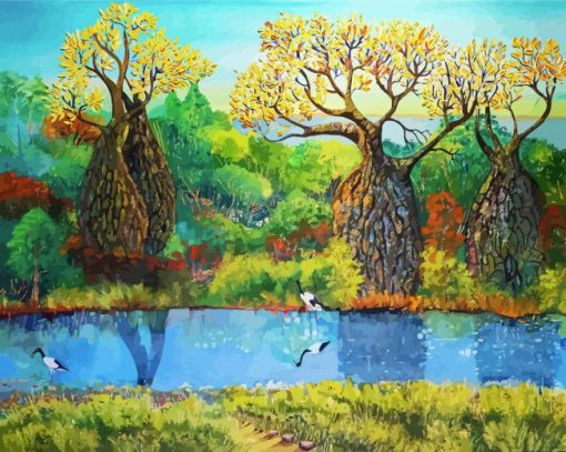 Boab Trees Art Paint By Number