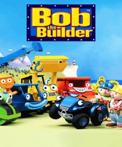 Bob The Builder Cartoon Paint By Number