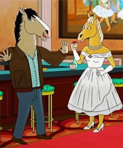 Bojack Horseman Wedding paint by numbers