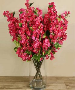 Bougainvillea Vase paint by numbers