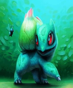 Bulbasaur paint by numbers