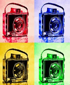 Camera Pop Art paint by numbers