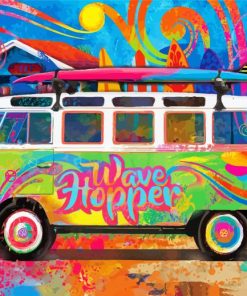 Campervan Art paint by numbers