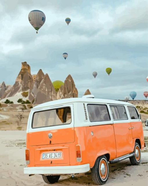 Campervan In Cappadocia paint by numbers