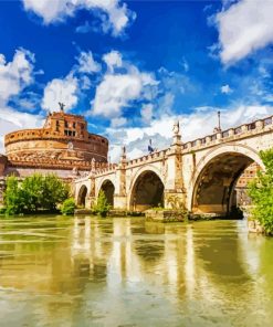 Castel Sant Angelo Vatican paint by numbers