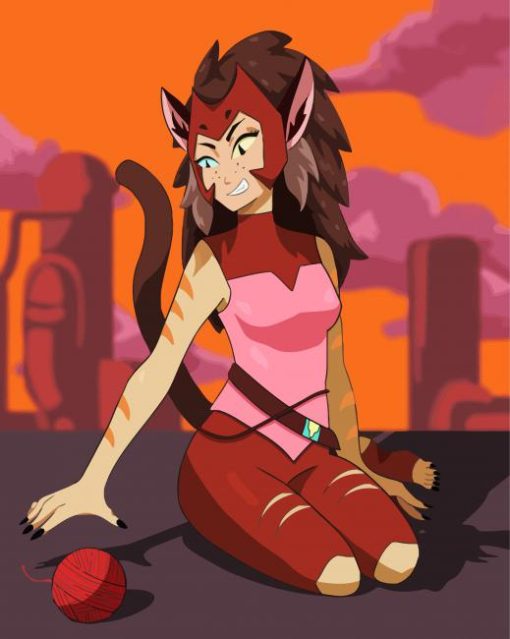 Catra She Ra Princess of Power paint by numbers