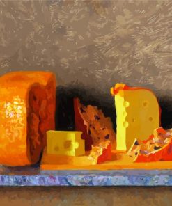 Cheese Still Life paint by numbers