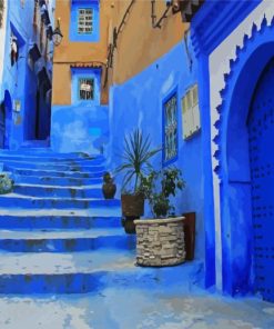 Chefchaouen paint by numbers