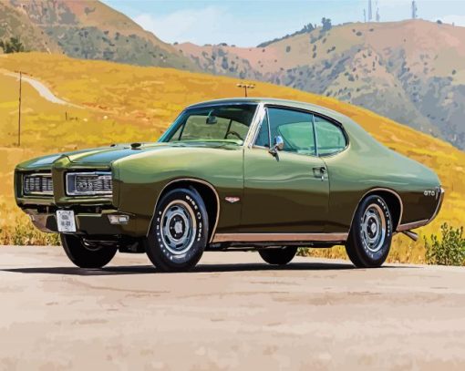 Classic Green Gto paint by numbers