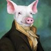 Classy Mister Pig Paint By Number