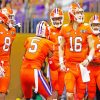 Clemson Tigers Football Players Paint By Number