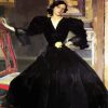 Clotilde In Black Dress Sorolla Art paint by numbers