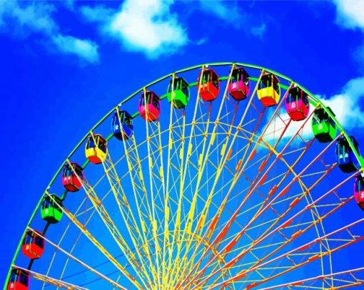 Colorful Ferries Wheel paint by numbers