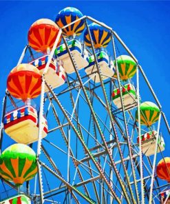 Colorful Ferris Wheel paint by numbers