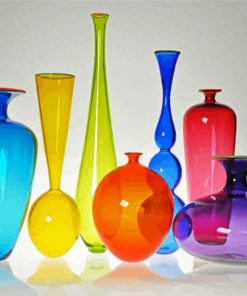 Colorful Glassware paint by numbers