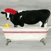 Cow in Tub paint by numbers