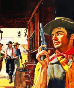 Cowboy Gunslingers Paint By Number