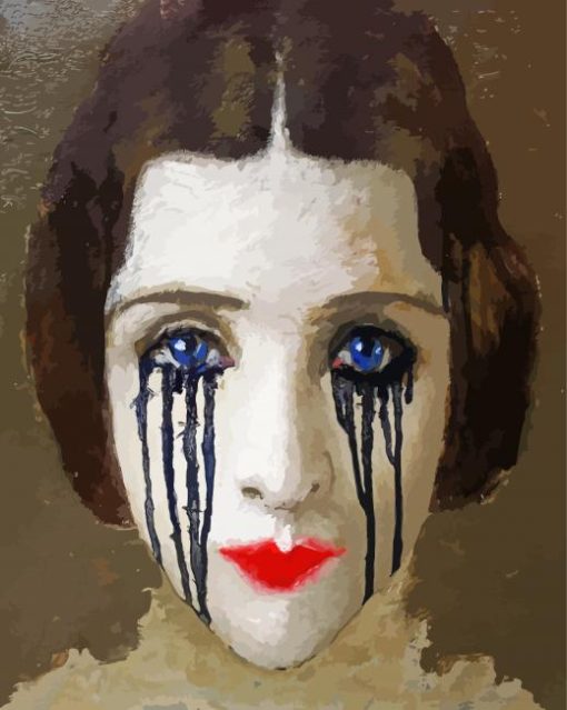 Crying Woman Art Paint By Number