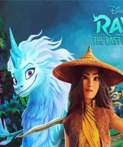 Disney Raya and The Last Dragon paint by numbers