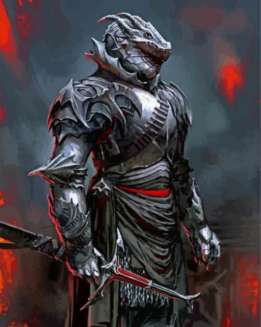 Dragon Armor paint by numbers