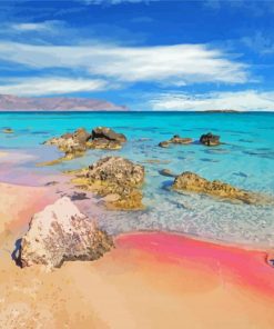 Elafonissi Beach Greece Crete Paint By Number