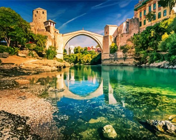 Europe Bosnia and Herzegovina paint by numbers