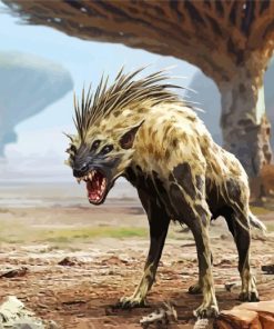 Fantasy Hyena paint by numbers