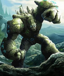 Fantasy Stone Golem Paint By Number