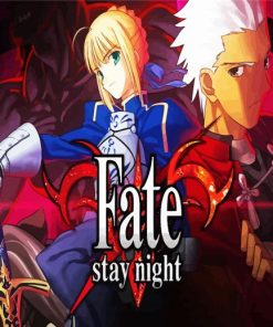 Fate Stay Night Video Game paint by numbers