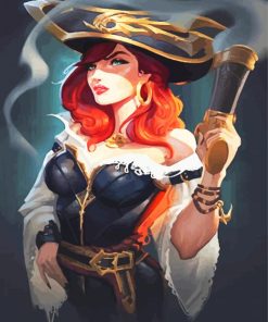 Female Pirate Paint By Number