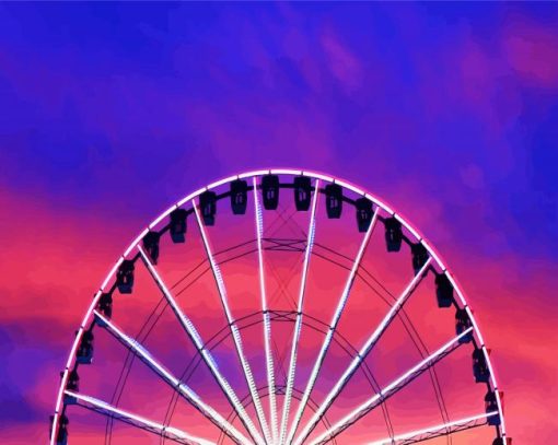 Ferris Wheel Paint By Number