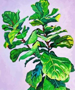 Fiddle Leaf Fig paint by numbers