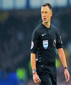 English referee Stuart Attwell Paint By Number