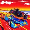 Formula One Racing Art paint by numbers