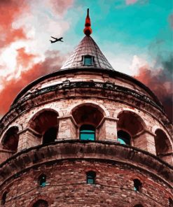 Galata Tower Building paint by numbers