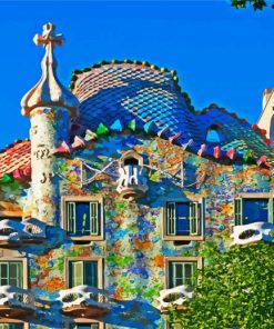 Gaudi Casa Batllo Spain paint by numbers