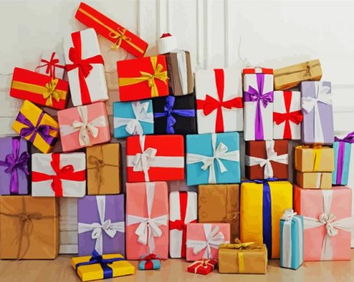 Gifts Boxes Paint By Number