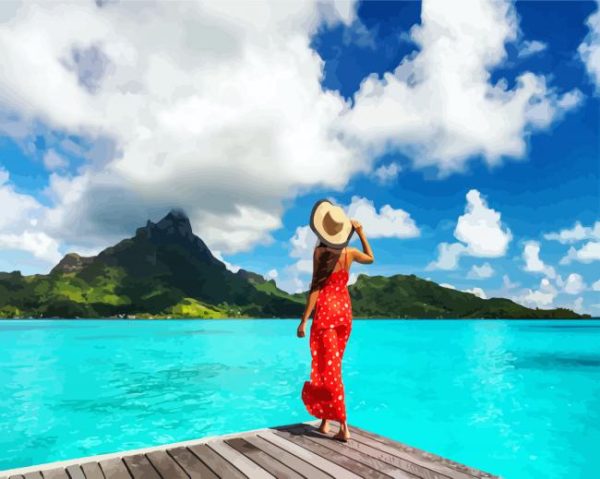 Girl In Polynesia Island Paint By Number