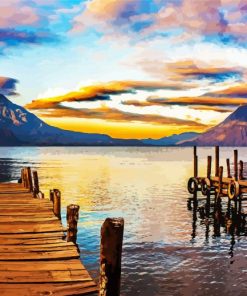 Guatemala Lake Atitlan Paint By Number