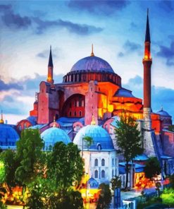 Hagia Sophia Mosque paint by numbers