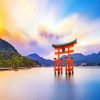 Hakone Shrine Japan paint by numbers